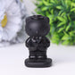 2" Black Obsidian Crystal Carvings Cartoon Bulk Best Crystal Wholesalers