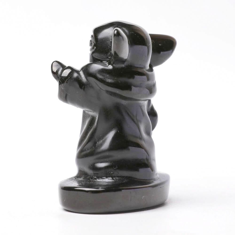 Black Obsidian Master Yoda Crystal Carvings Cartoon Bulk Cartoon BulkBest Crystal Wholesalers