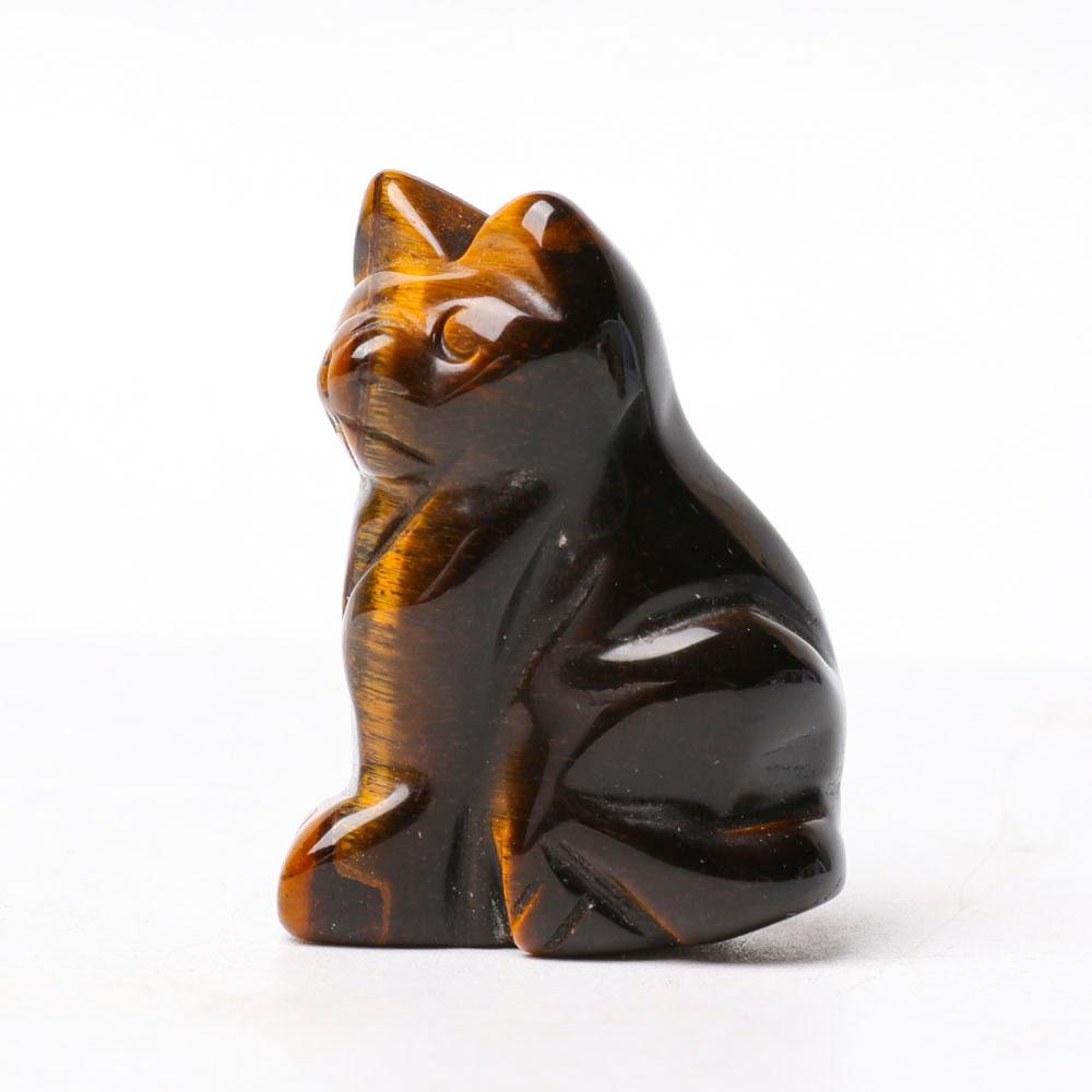 1.5" Cat Figurine Crystal Carvings Animal BulkBest Crystal Wholesalers