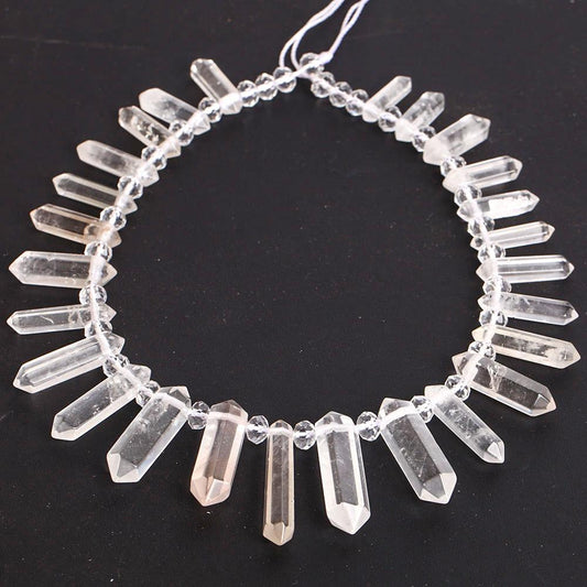 Clear Quartz Crystal Point Chain String for DIY Best Crystal Wholesalers