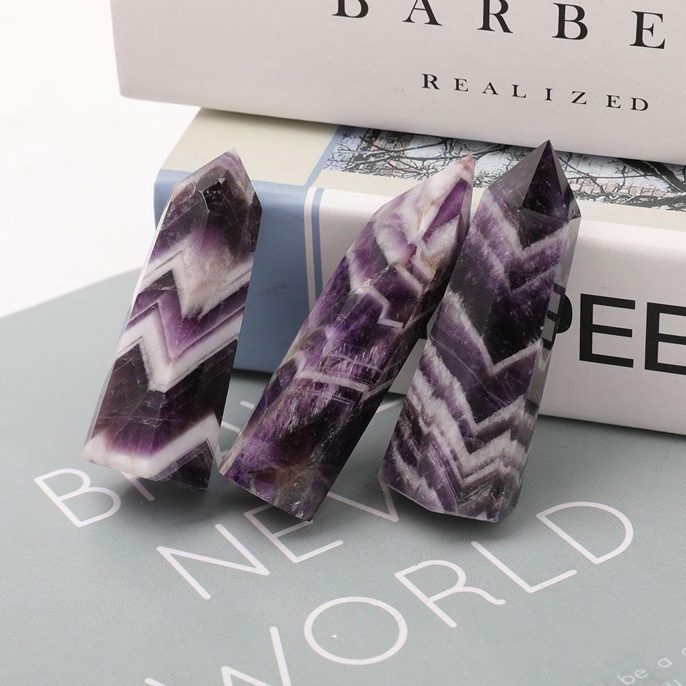 Set of 3 Dream Amethyst Towers Points Bulk Best Crystal Wholesalers