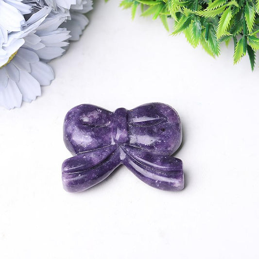 2.3" Bow-knot Crystal Carvings for Christmas Best Crystal Wholesalers