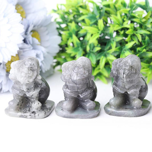 2.2" Labradorite Santa Claus Crystal Carvings Best Crystal Wholesalers