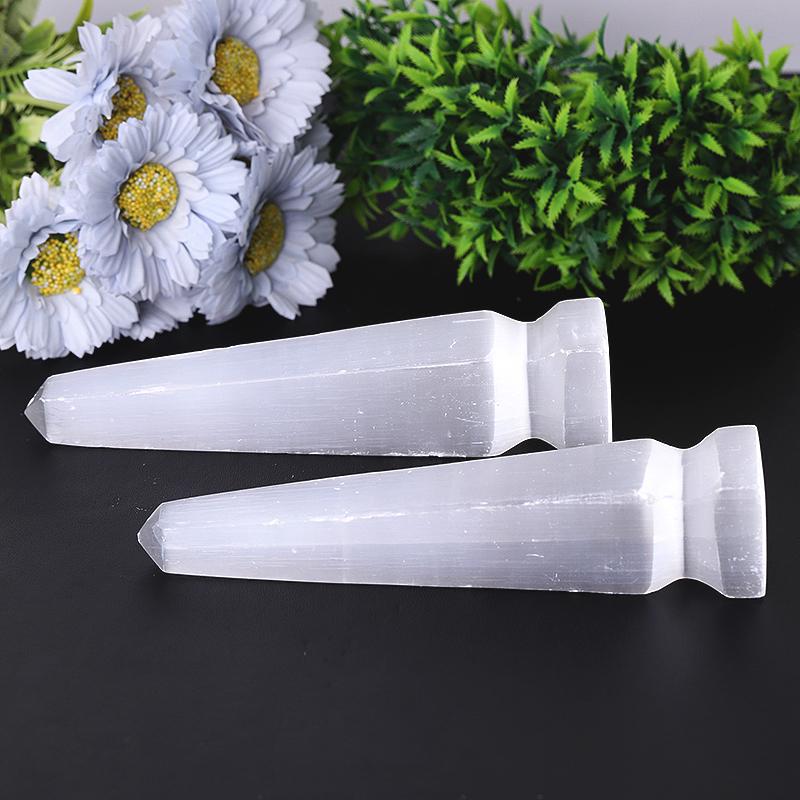 7.5" Selenite Towers Points Bulk Best Crystal Wholesalers