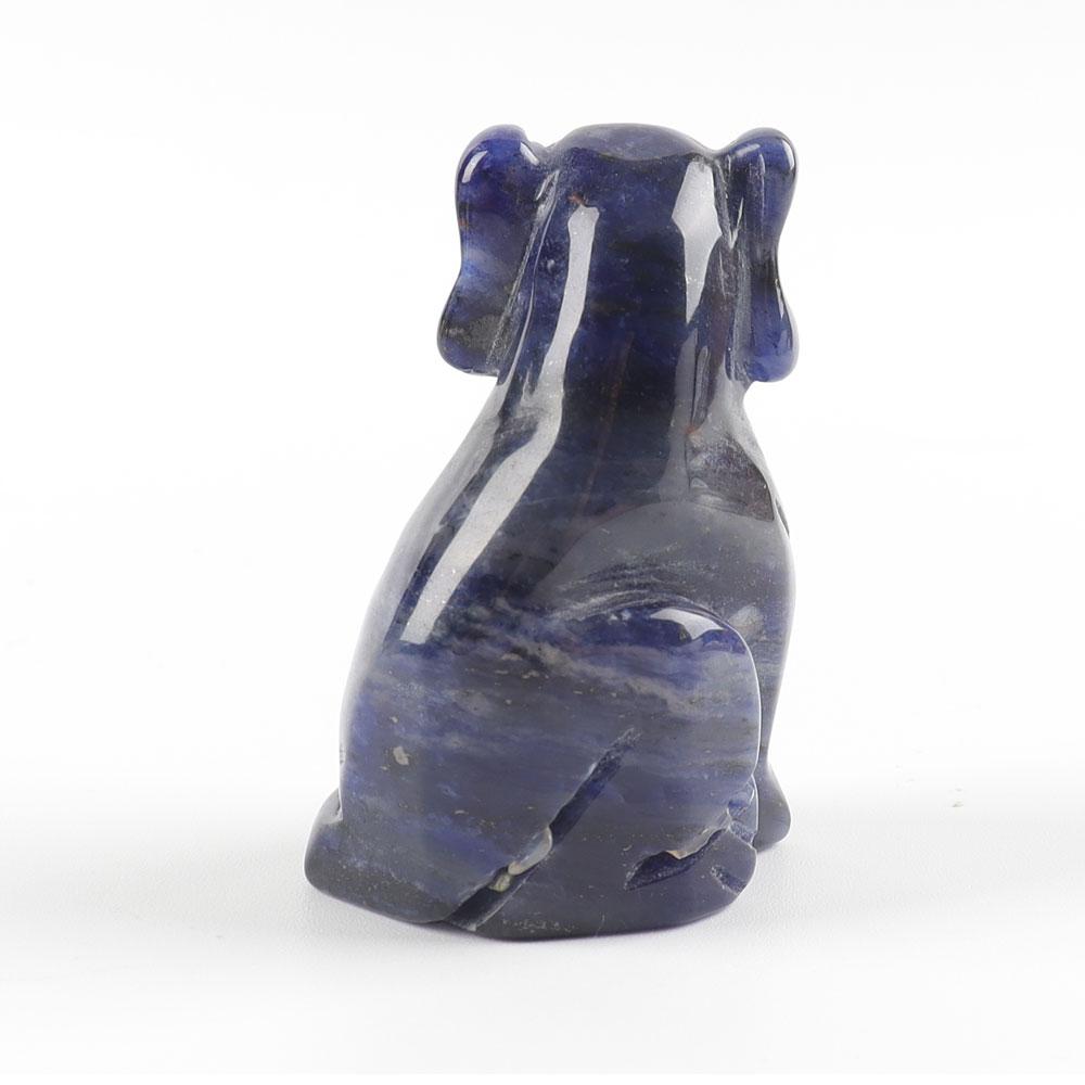 2" Sodalite Dog Figurine Crystal Carvings Best Crystal Wholesalers