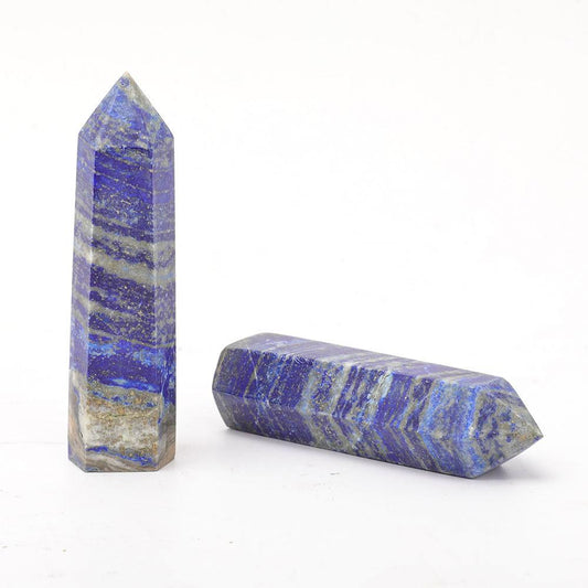 Set of 2 Lapis Towers Points Bulk Best Crystal Wholesalers