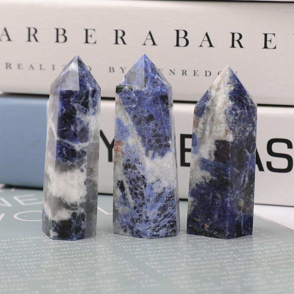 Set of 3 Sodalite Towers Points Bulk Best Crystal Wholesalers