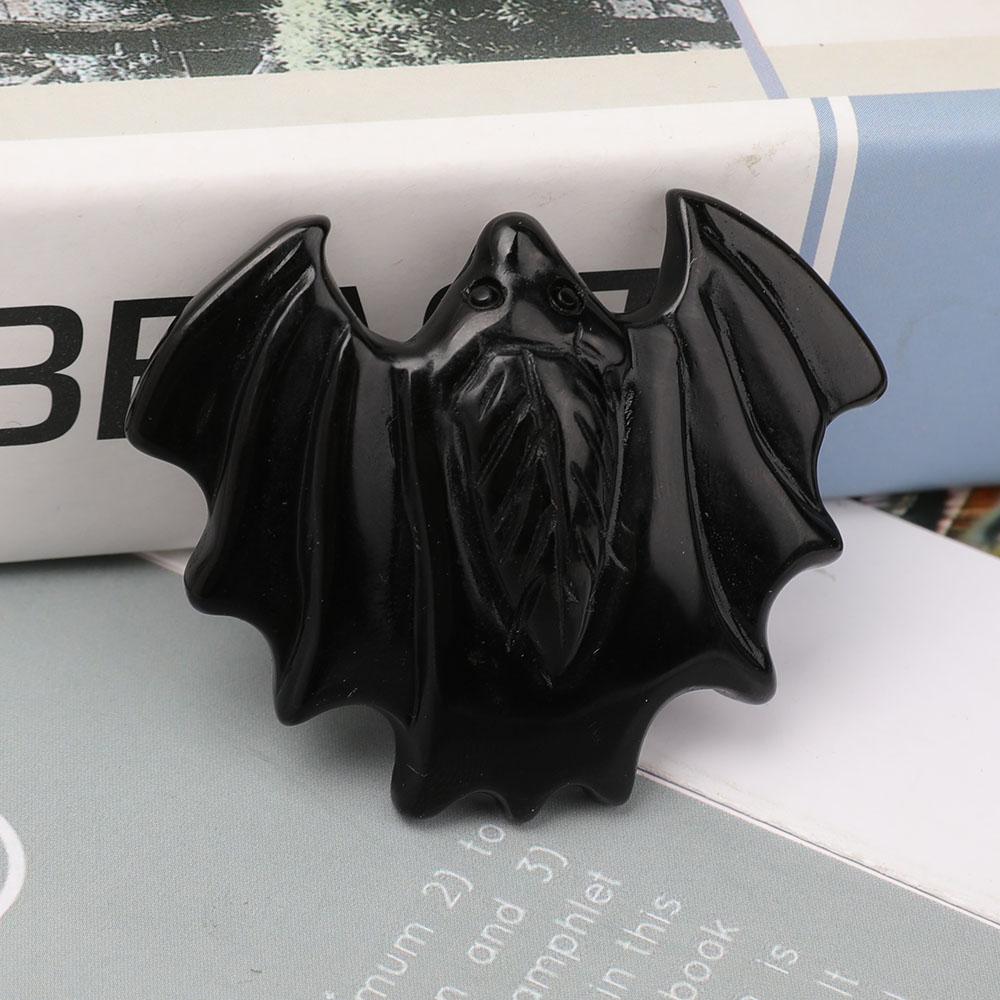 DISCOUNT Black Obsidian Bat Carvings Animal Bulk Best Crystal Wholesalers