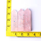 3.6" Rose Quartz with Moon Printing Crystal Towers Points Bulk Best Crystal Wholesalers