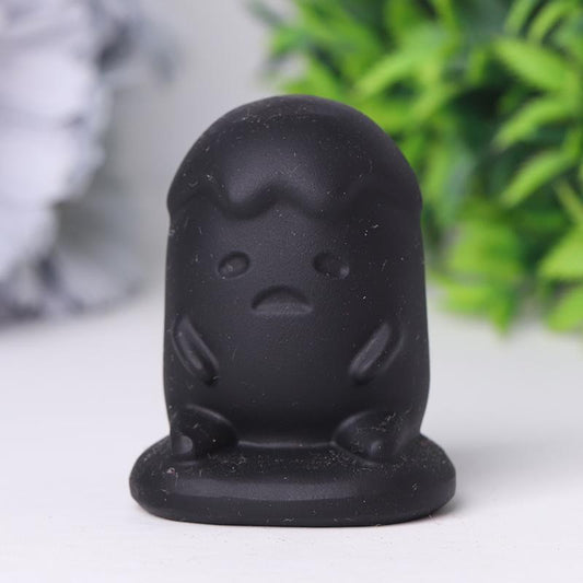 Black Obsidian Crystal Carvings Cartoon Bulk Best Crystal Wholesalers