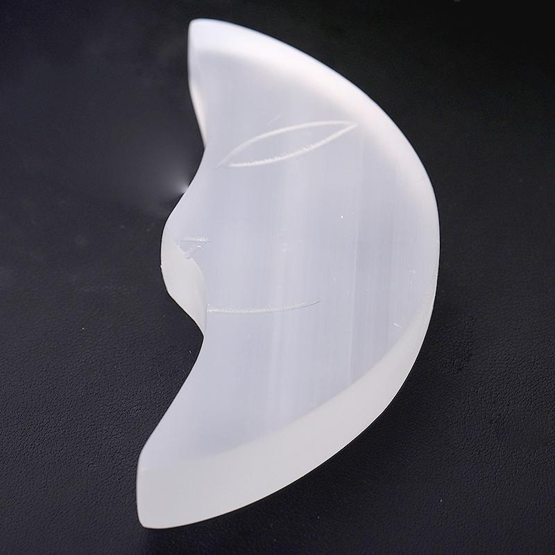 3.5"-4" Hand Carved Selenite Moon  Bulk Best Crystal Wholesalers