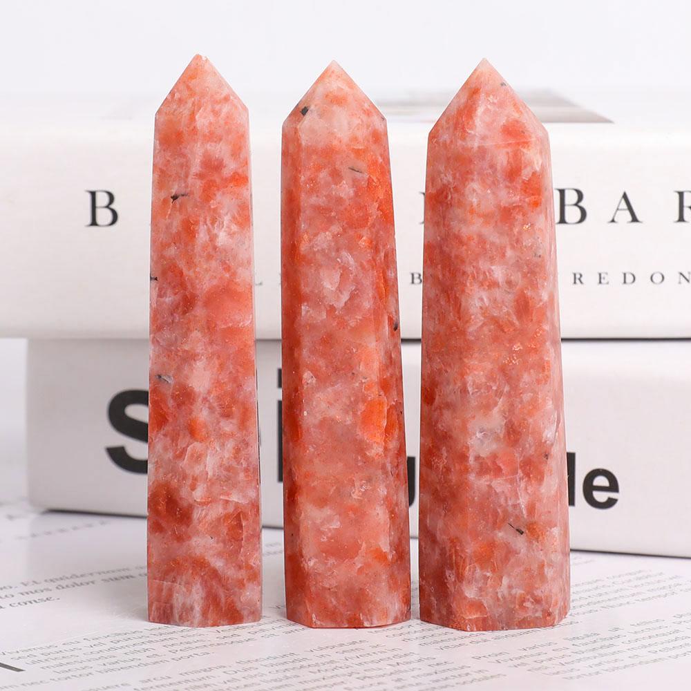 Set of 3 Gold Strawberry Quartz Towers Points Bulk Best Crystal Wholesalers