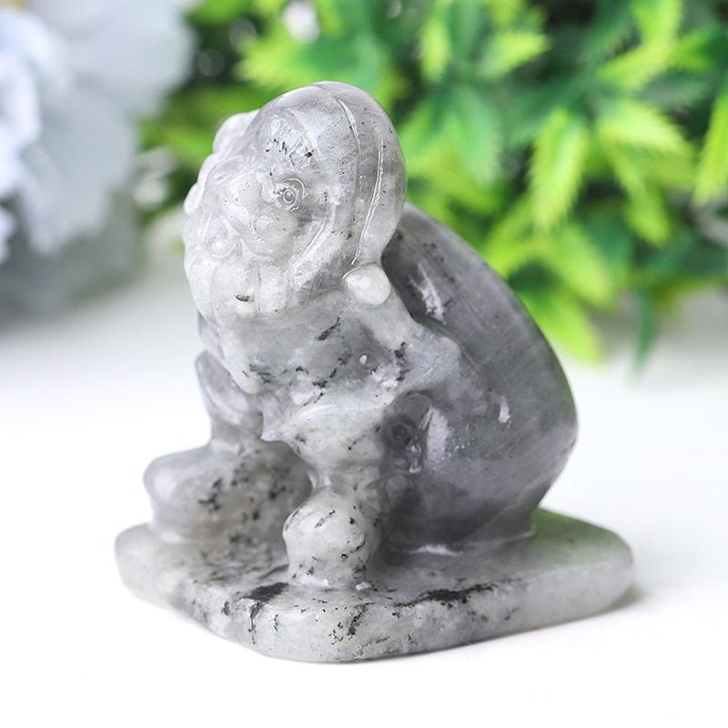 2.2" Labradorite Santa Claus Crystal Carvings Best Crystal Wholesalers