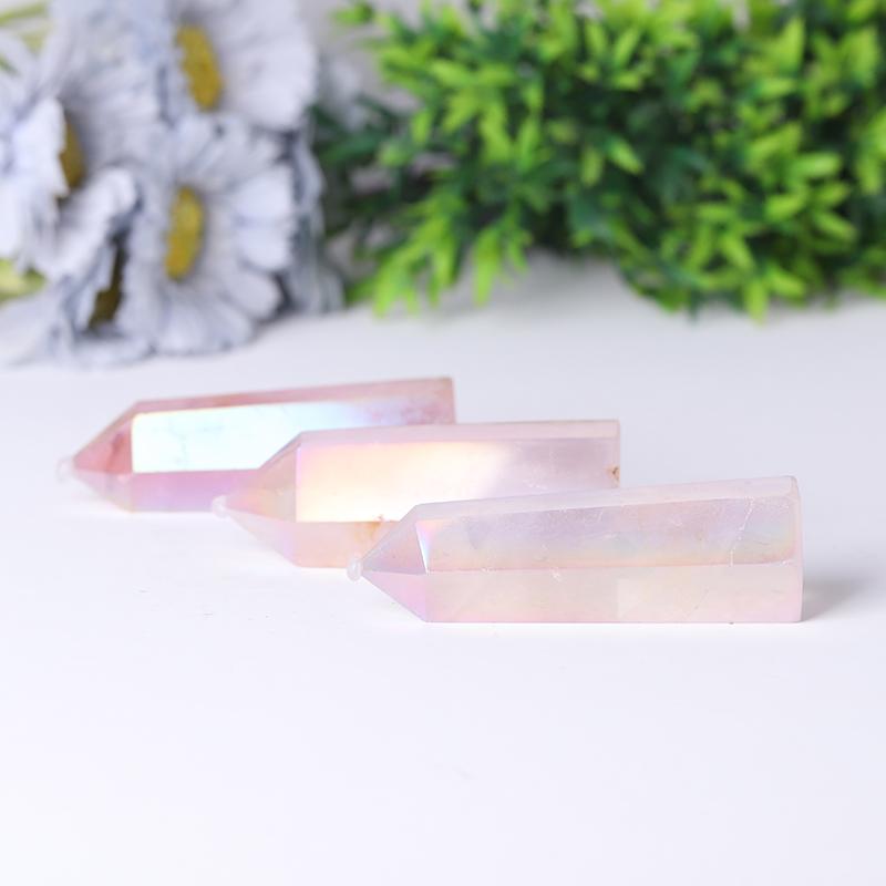 Angel Aura Rose Quartz Towers Points Bulk Best Crystal Wholesalers