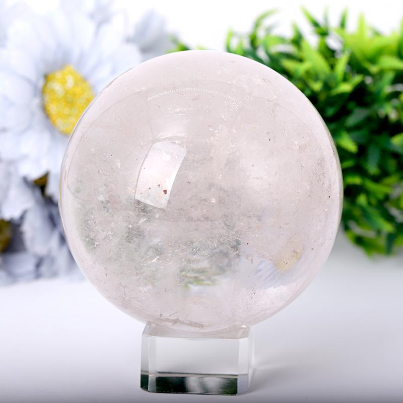 2.5"-4.0" Clear Quartz Sphere Best Crystal Wholesalers