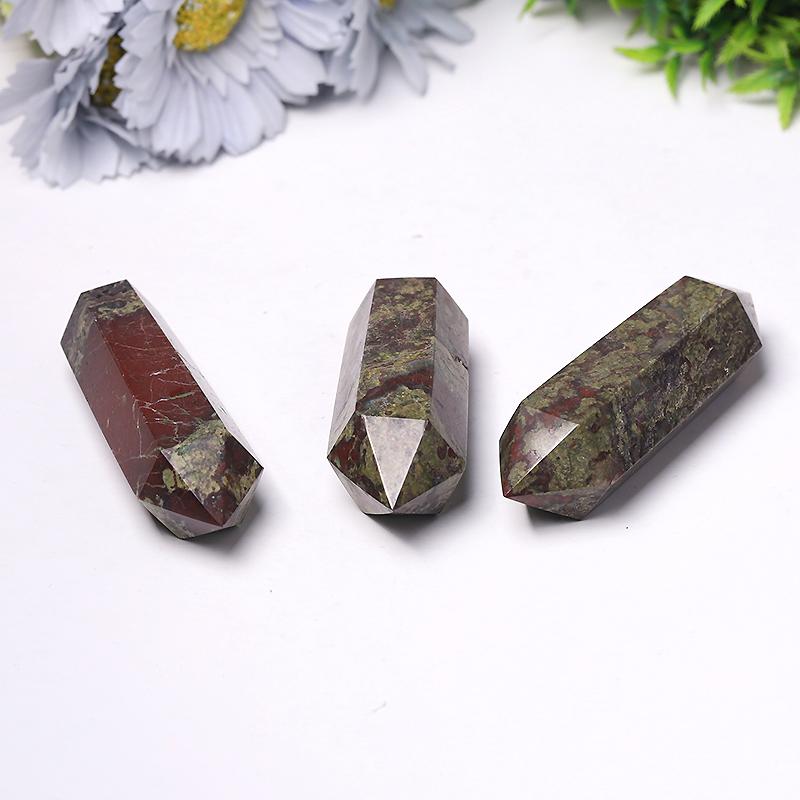 Natural High Quality Dragon Blood Stone DT Towers Points Bulk Double Point Best Crystal Wholesalers