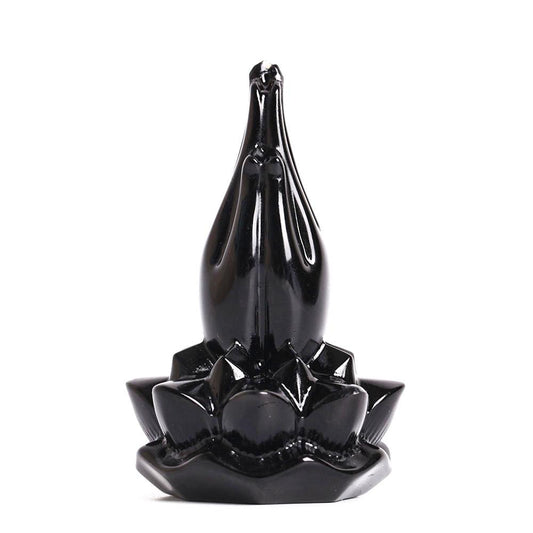 Black Obsidian Buddha Hand Carvings Model Bulk Decoration Best Crystal Wholesalers