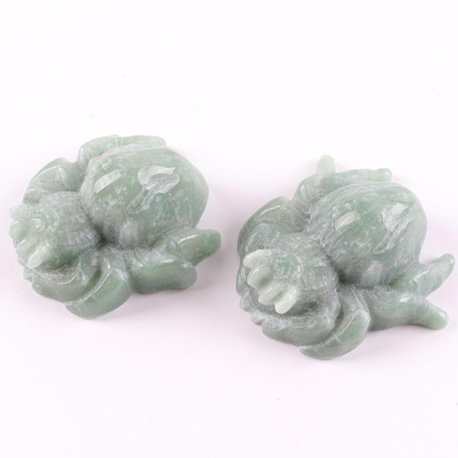 Green Aventurine Crystal Carving Spider Best Crystal Wholesalers