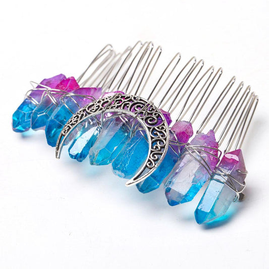 3" Aura Crystal Crown Comb Best Crystal Wholesalers