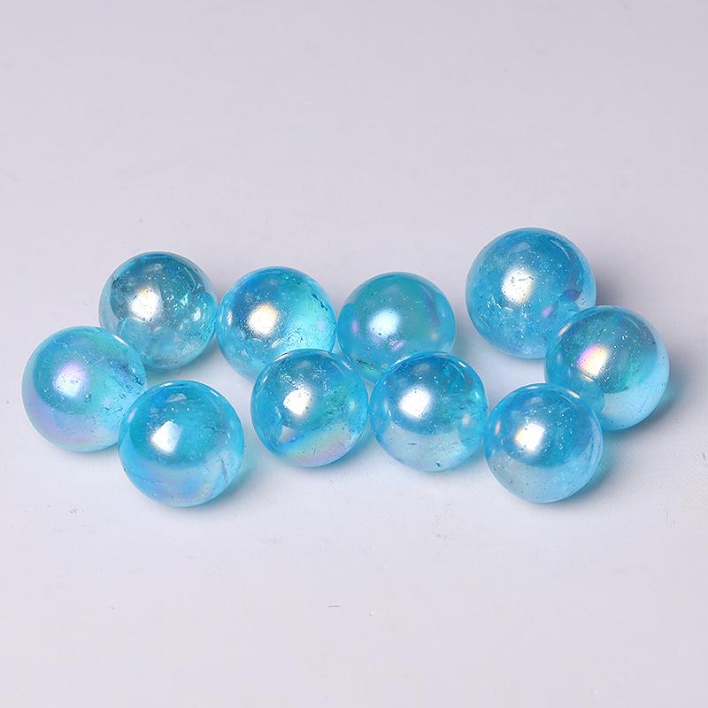 0.25kg Aura Blue Crystal Spheres Best Crystal Wholesalers