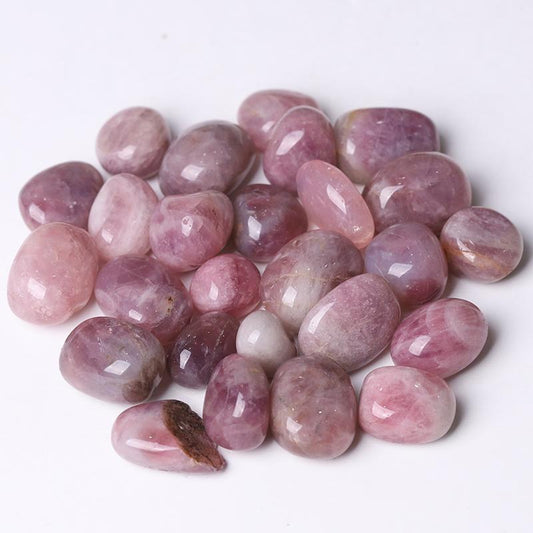 0.1kg 20-30cm Purple Rose Quartz tumbled stone Best Crystal Wholesalers