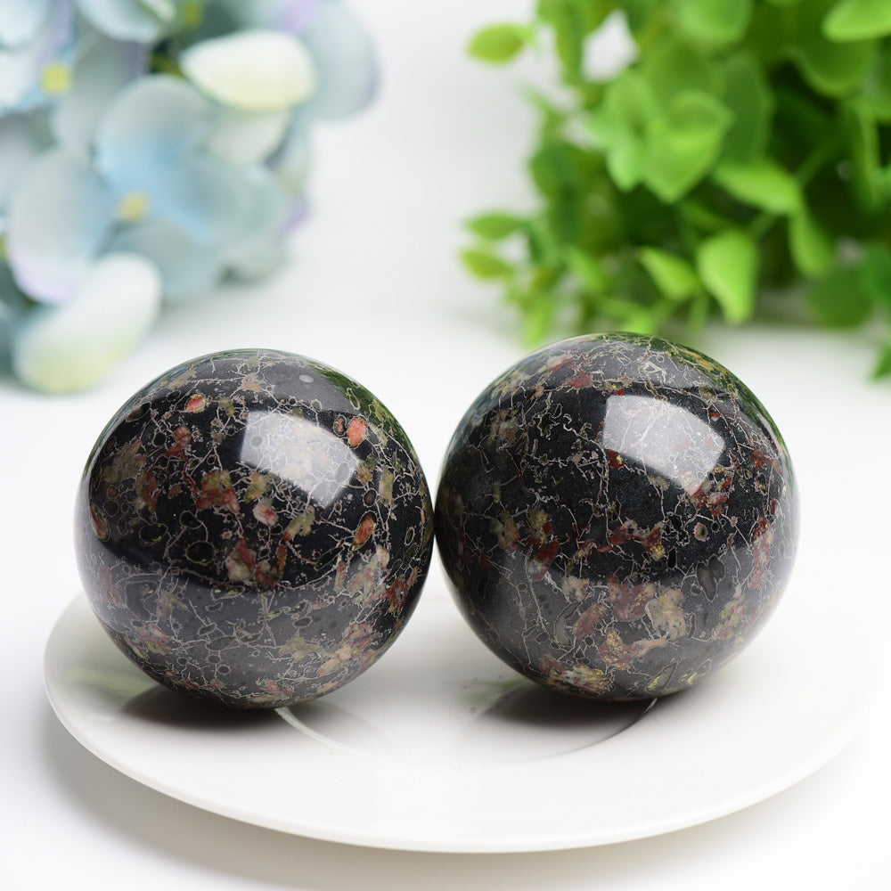 2.0" Plum Bloomson Crystal Sphere Bulk Wholesale