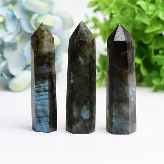 2.5"-4.5" Labradorite Point Bulk Wholesale