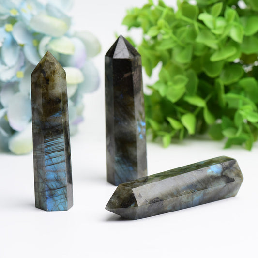 2.5"-4.5" Labradorite Point Bulk Wholesale