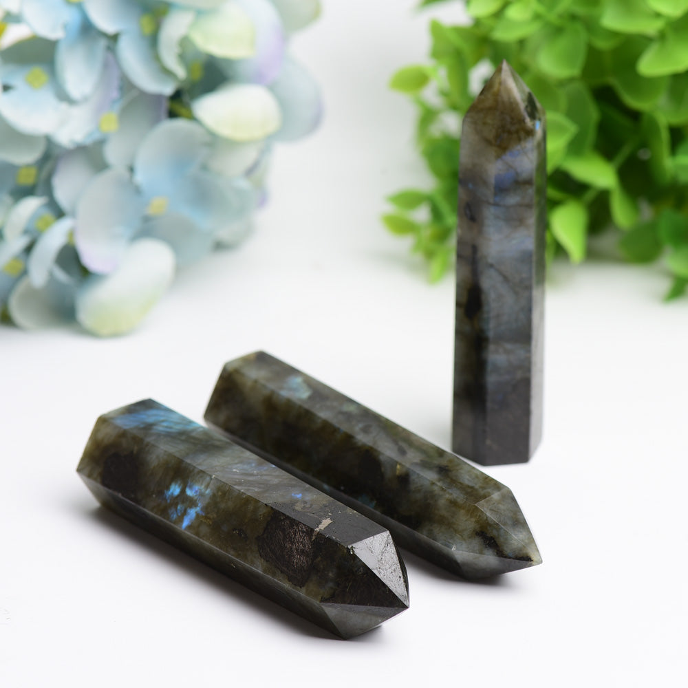 2.5"-4.5" Labradorite Point Bulk Wholesale