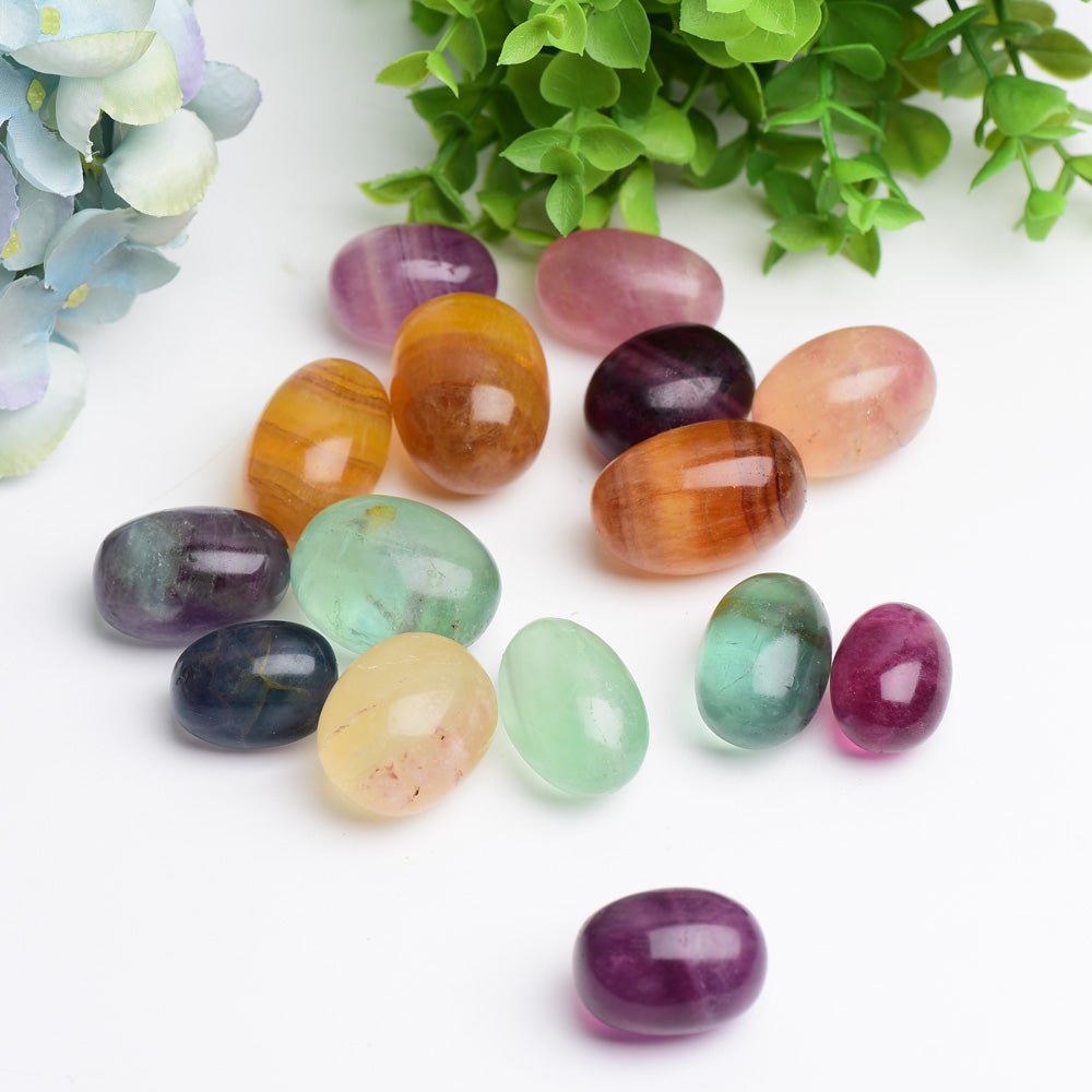 30-40mm Mixed Fluorite Tumbles Bag Bulk Wholesale