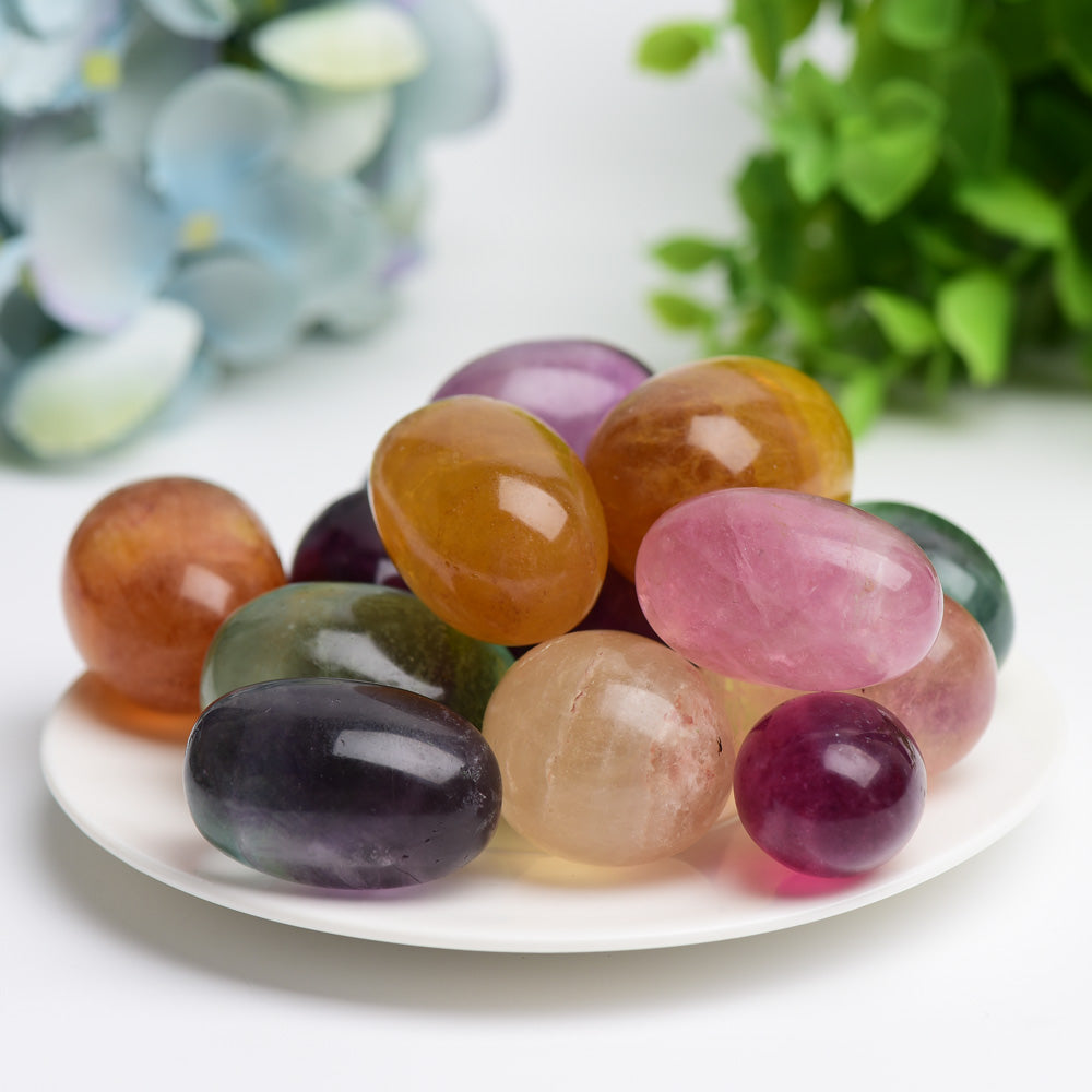 30-40mm Mixed Fluorite Tumbles Bag Bulk Wholesale