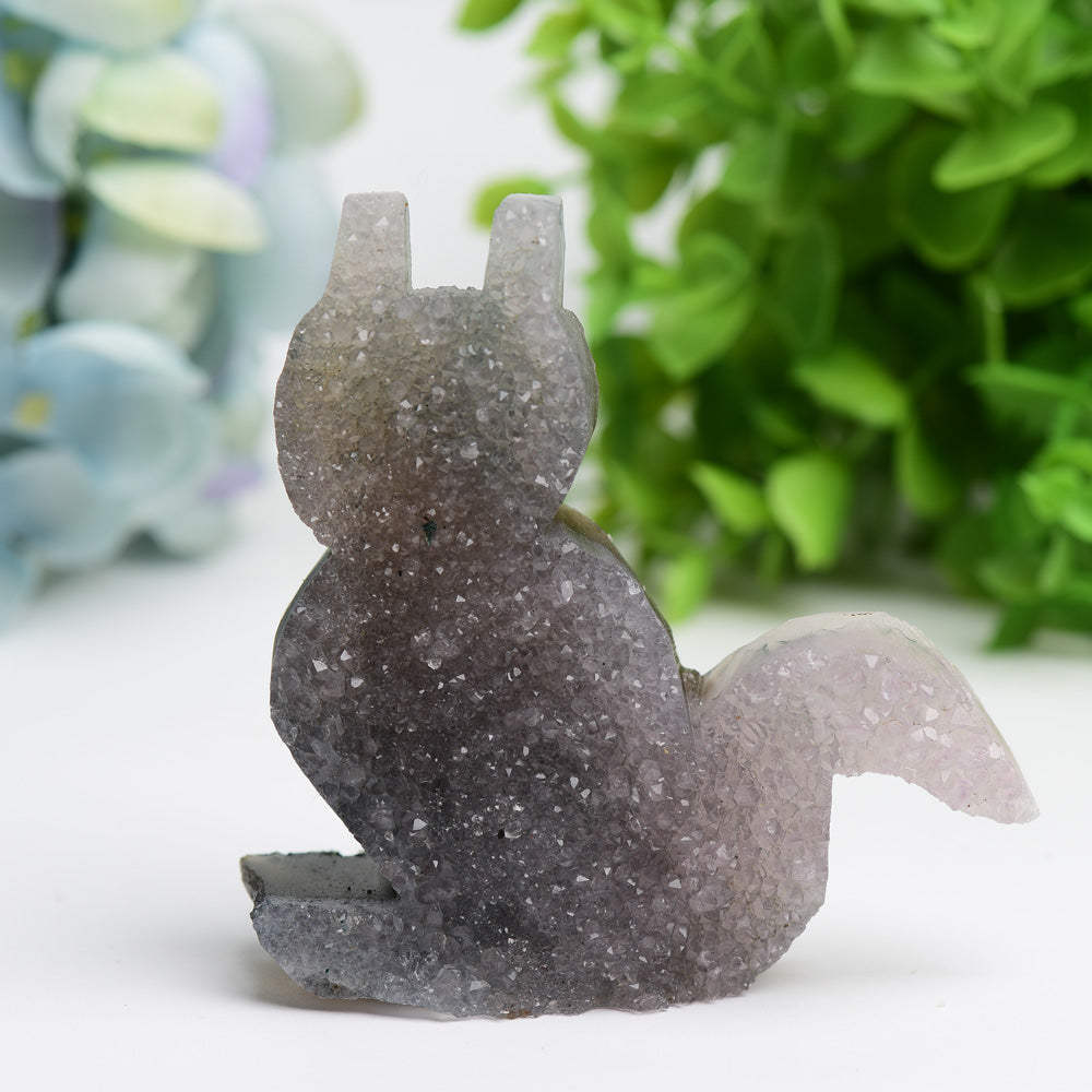 3.2"-4.2" Cluster Cat Crystal Carving Bulk Wholesale