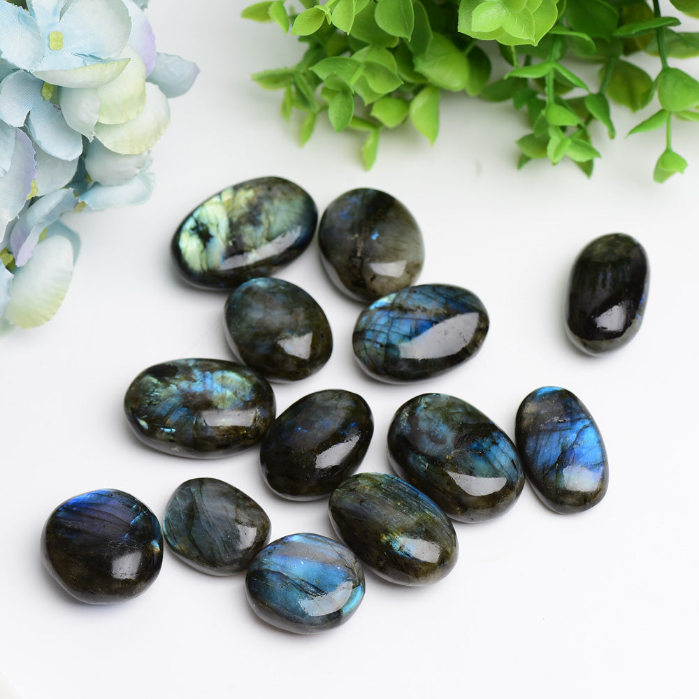 1.2"-2.0" Labradorite Palm Stone Bulk Wholesale