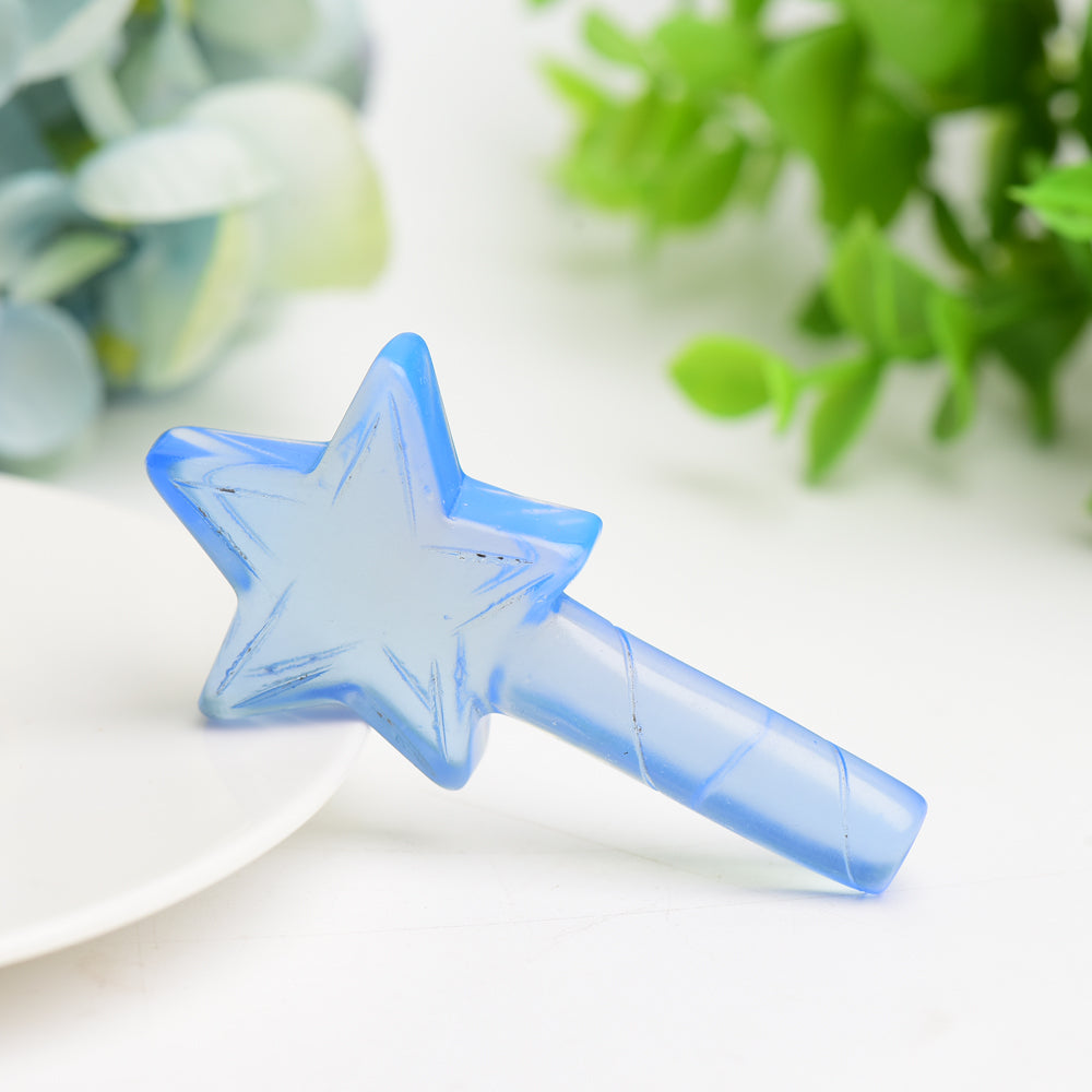 2.7" Star Magic Wand Crystal Carving Bulk Wholesale