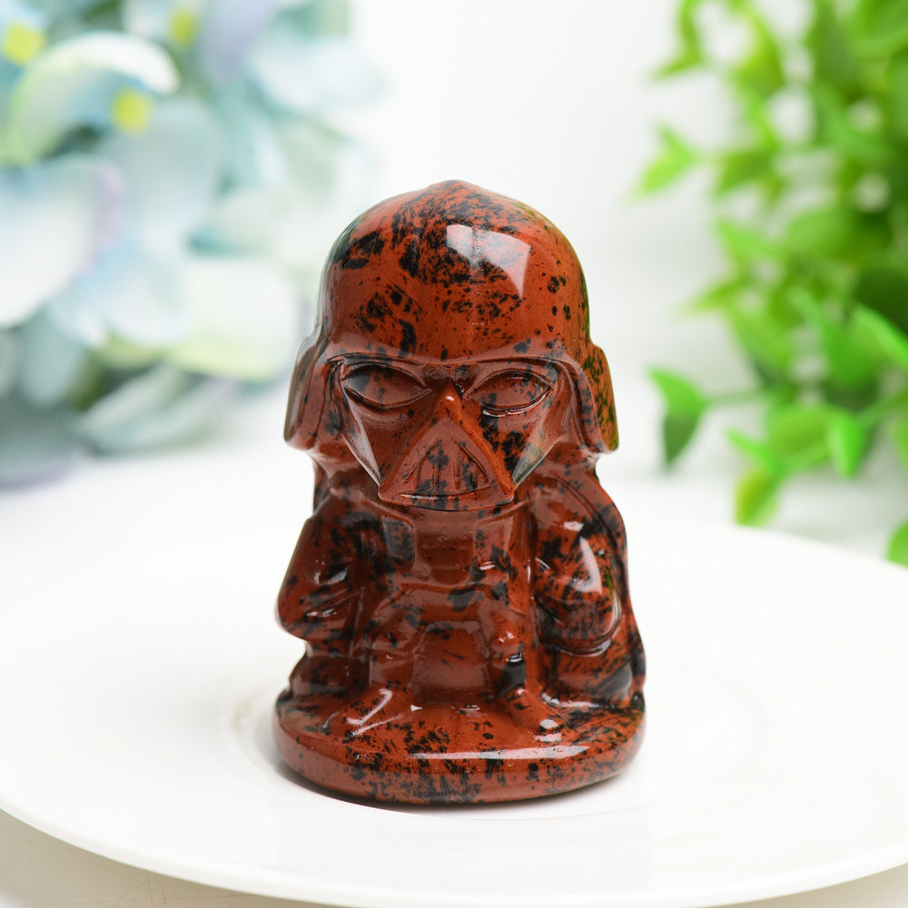 2.5" Mixed Crytsal Darth Vader Crystal Carving Bulk Wholesale