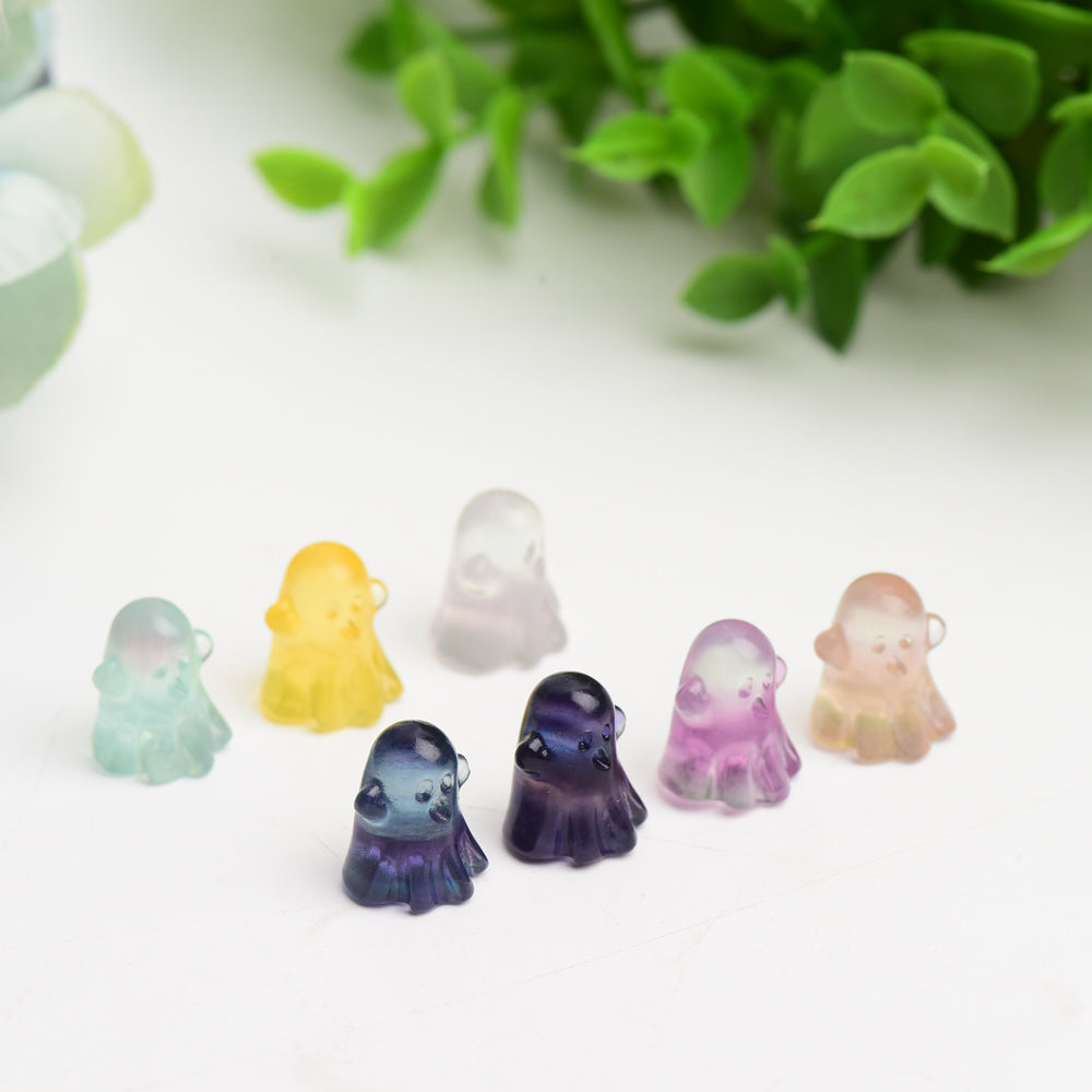 20mm Mini Fluorite Ghost Crystal Carving Bulk Wholesale