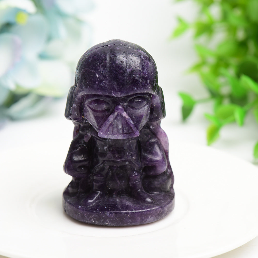 2.5" Mixed Crytsal Darth Vader Crystal Carving Bulk Wholesale