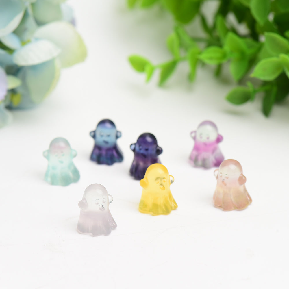 20mm Mini Fluorite Ghost Crystal Carving Bulk Wholesale