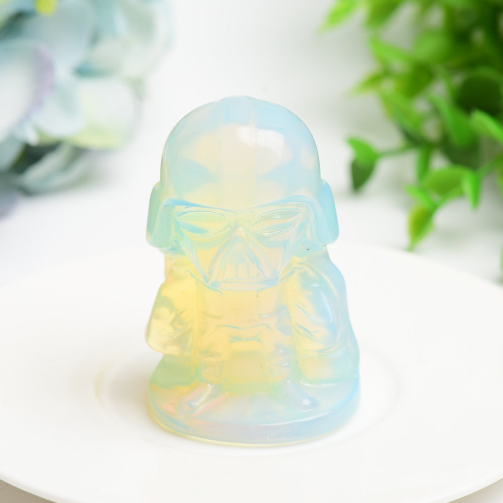 2.5" Mixed Crytsal Darth Vader Crystal Carving Bulk Wholesale