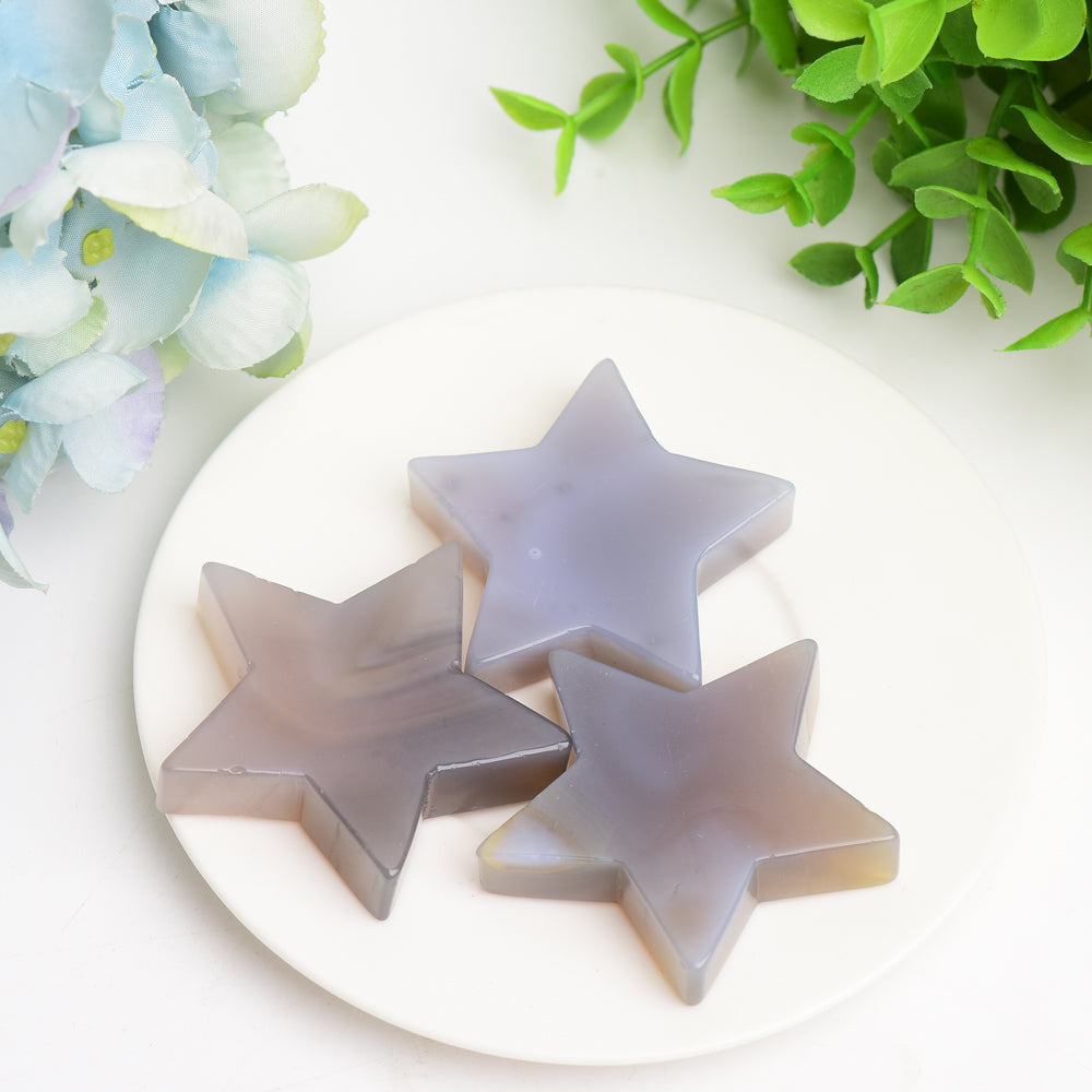 2.0" Agate Star Crystal Carving Bulk Wholesale