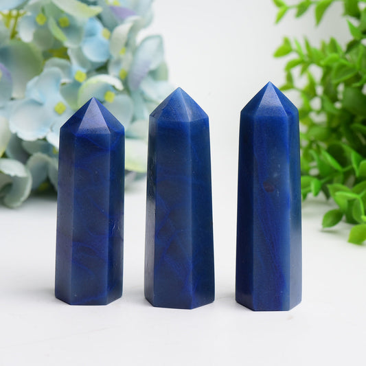 2.5"-4.0" Blue Aventurine Crystal Point Bulk Wholesale