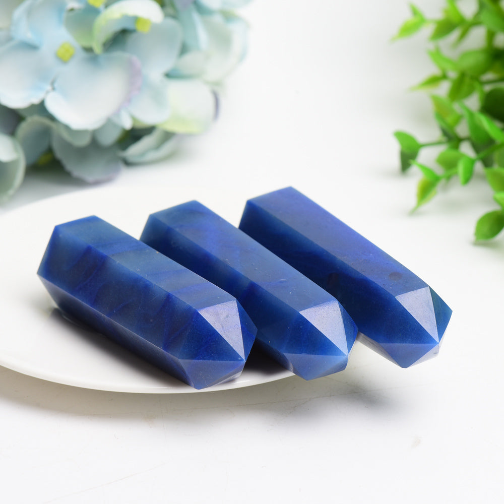 2.5"-4.0" Blue Aventurine Crystal Point Bulk Wholesale