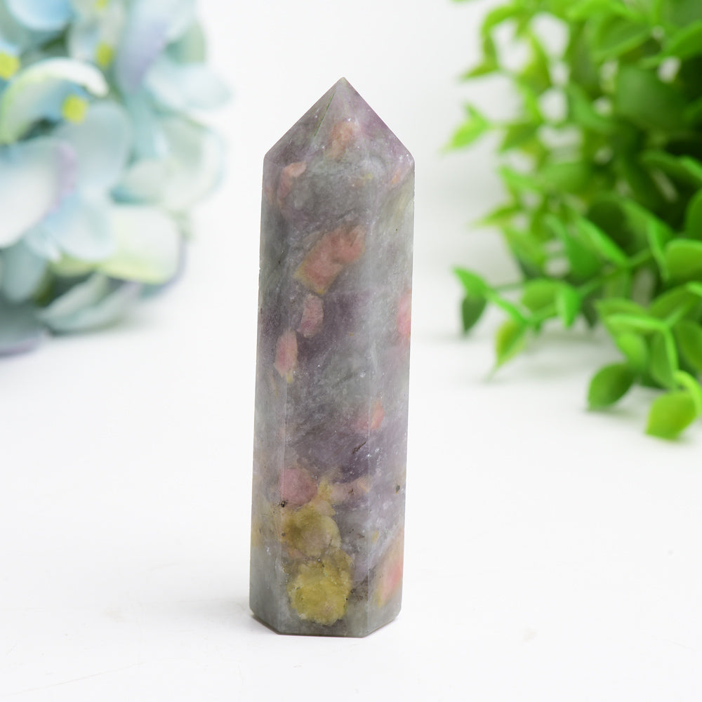 2.5"-4.0" Pink Tourmaline Crystal Point Bulk Wholesale