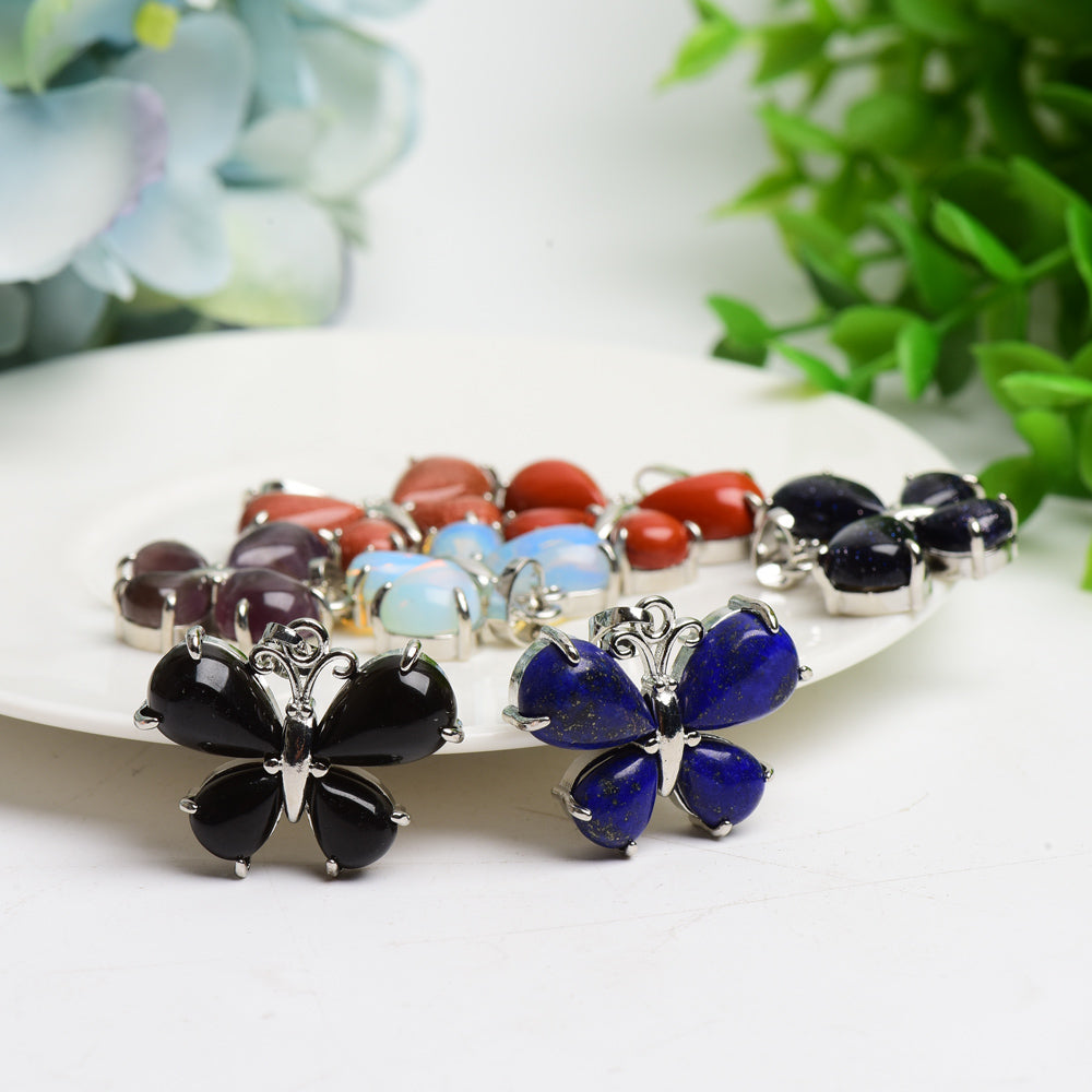 Mixed Crystal New Design Butterfly Shape Pendant Bulk Wholesale