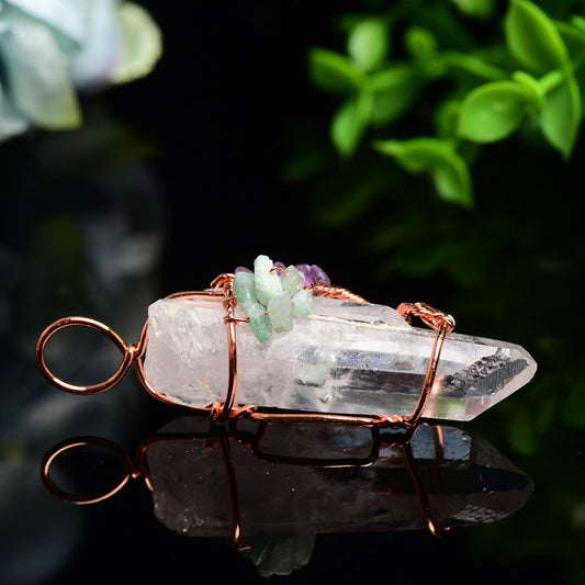 Clear Quartz Life Tree Crystal Pendant Bulk Wholesale