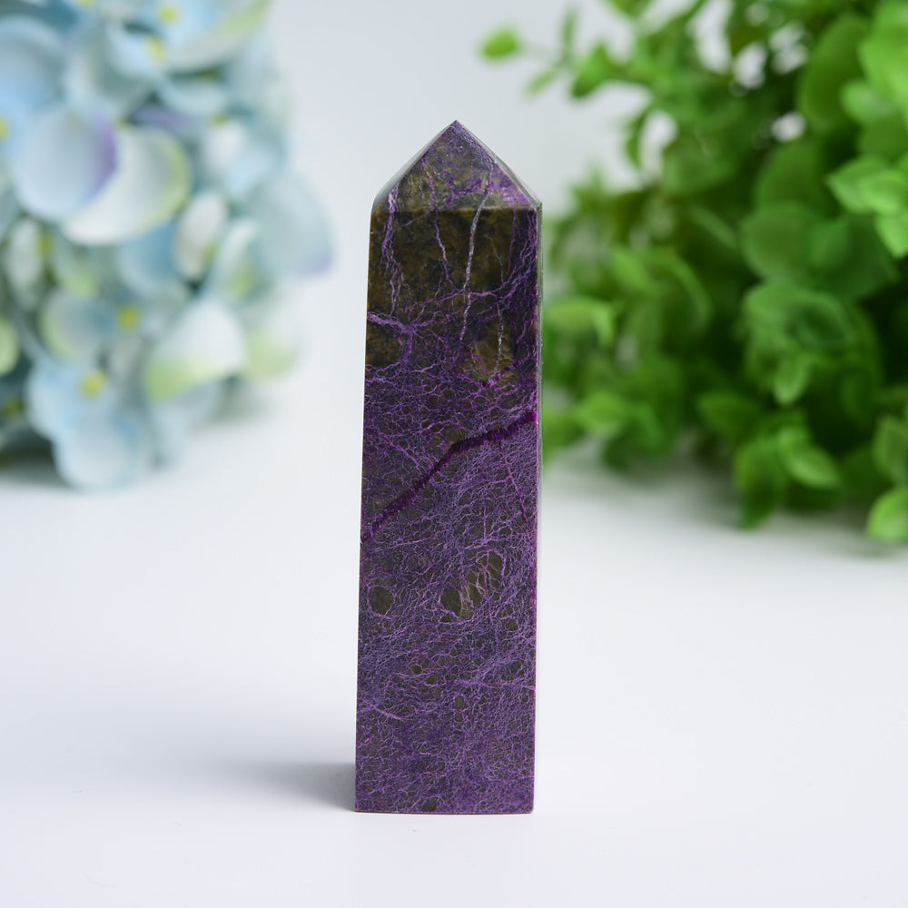 2.5"-4.0" Charoite Crystal Tower Bulk Wholesale