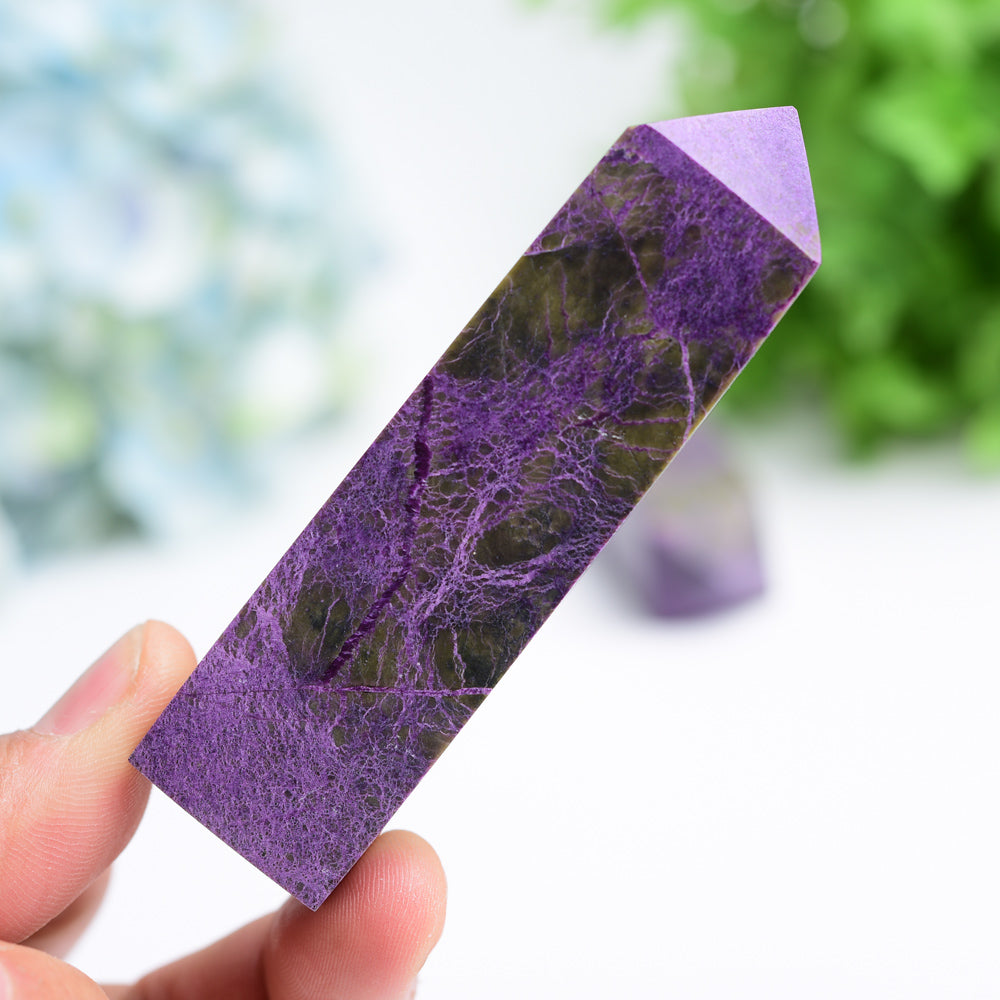 2.5"-4.0" Charoite Crystal Tower Bulk Wholesale