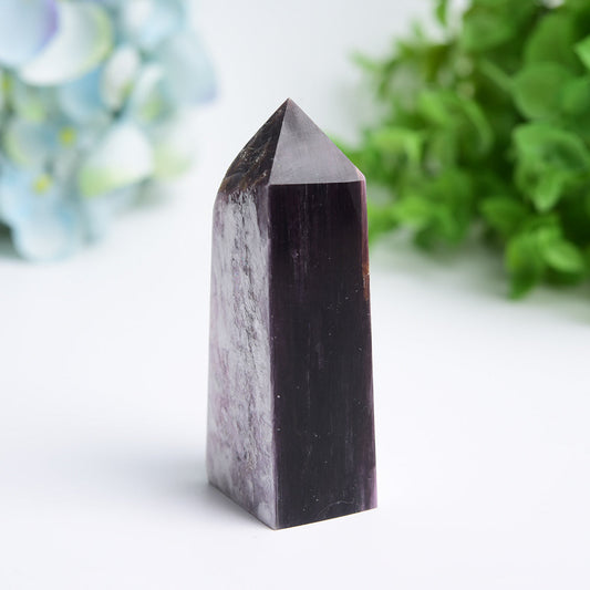 2.5"-4.0" Purple Lepidolite Crystal Tower Bulk Wholesale