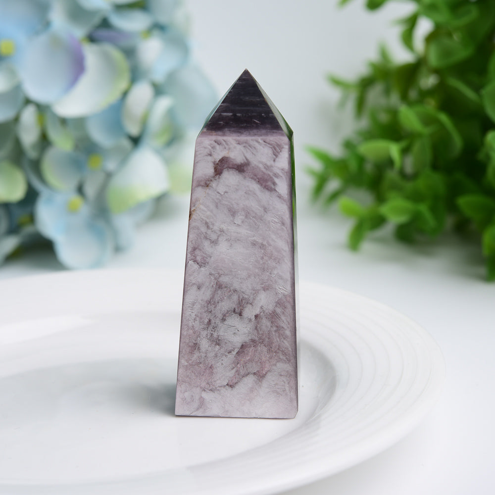 2.5"-4.0" Purple Lepidolite Crystal Tower Bulk Wholesale