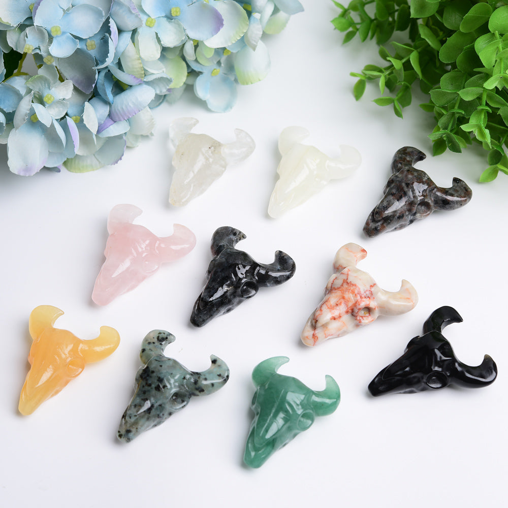 2.3" Mixed Crystal Bull Head Bulk Wholesale